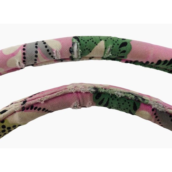 Vera Bradley Retired Priscilla Pink Flower Clamshell Shoulder Purse Handbag - Picture 3 of 10